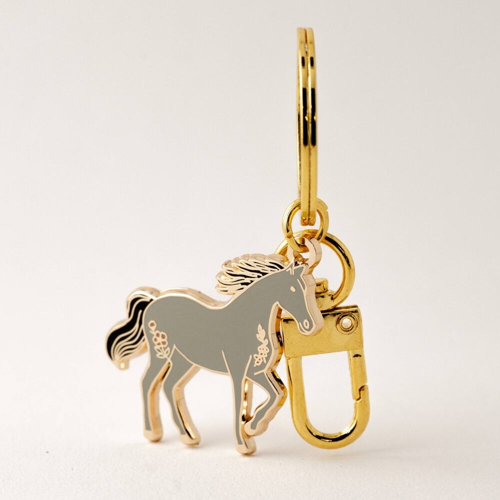 Horse Hard Enamel Keychain & Bag Charm – Western Cowgirl Gift